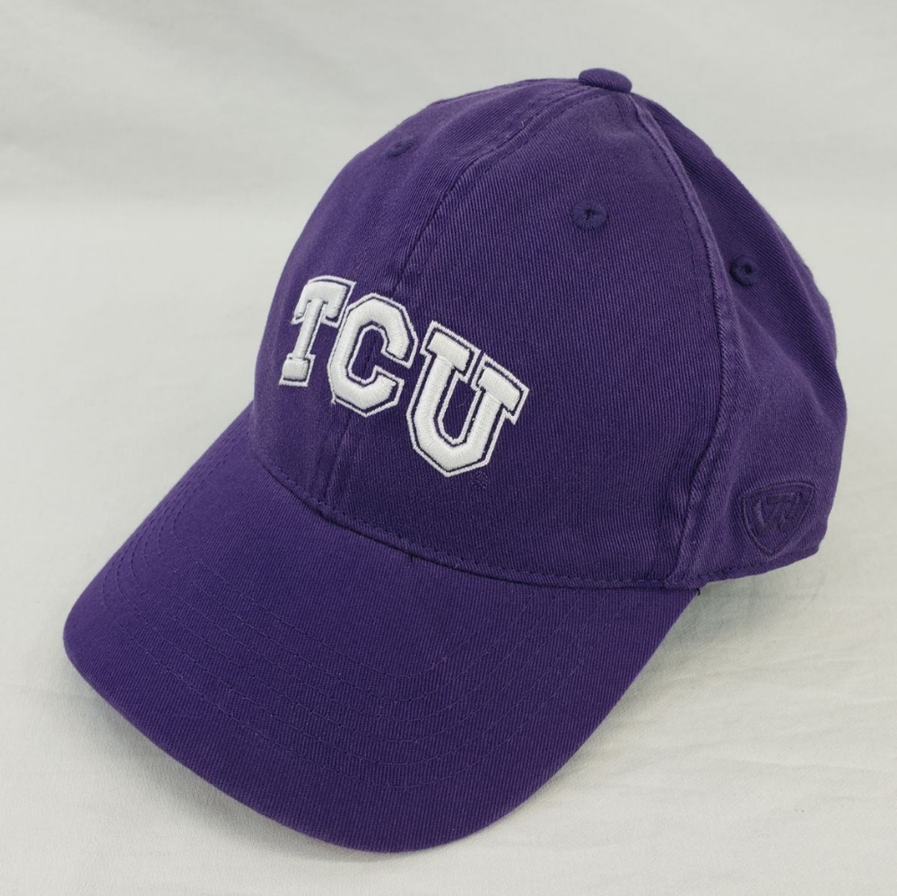 NEW Texas Christian TCU Horned Frogs FITTED HAT Purple Campus Cap Size M/L